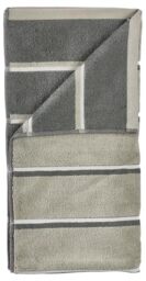 ZONE DENMARK Sauna Bath Towel, 70 x 140 cm, 100% Cotton, Highly Absorbent and Quick Drying, Hand Towel/Sauna Towel, Super Soft, Eucalyptus/Olive Green/Light Grey