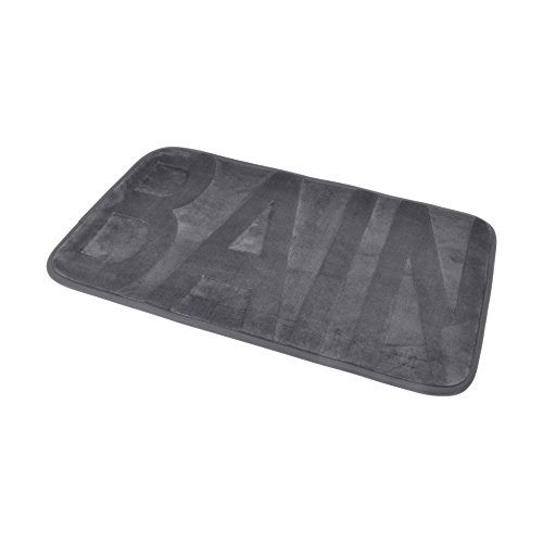 Douceur d 'Intérieur 6gmb370gr Microfiber Bath Mat 45 x 75 cm Anthracite