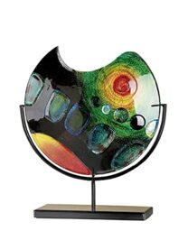 GILDE GLAS art Designer Vase - Decorative Object Handmade Glass Height 37 cm