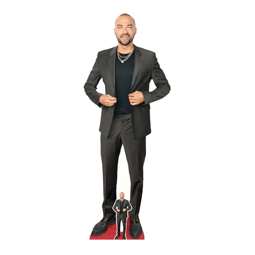 Star Cutouts CS1219 Jesse Williams Black Suit Cutout 186cm - Free Standing, Quick Set Up, TV actor parties and fan gifts