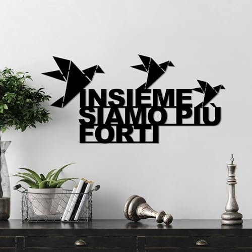 Stylish Black Decorative Metal Wall Accessory, 60 x 30 cm, 100% Metal, 1.5 mm Thickness, Perfect for Modern Home Decor & Unique Wall Art