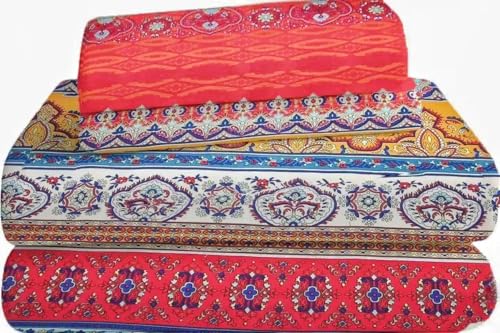 SDY 4 Pieces Sheet Set for Adult Include 1 FittedSheet with 14'' Deep Pocket + 1 Top FlatSheet + 2 Pillowcases???Boho,Full???