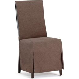 ECOMMERC3 - 2 Universal and Versatile Chair Covers - Brown Chair Cover Protector Easy to Install for Back, Seat and Arms