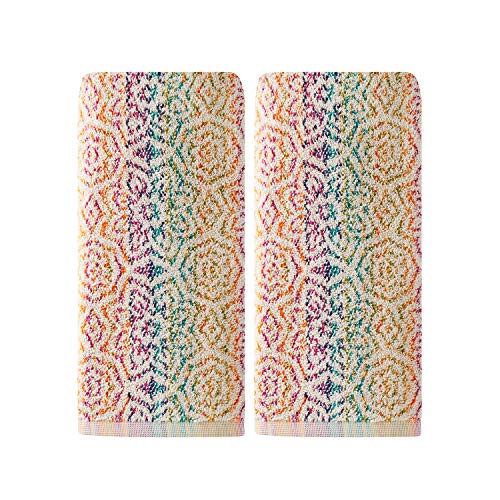 SKL Home by Saturday Knight Ltd. Rhapsody 2 Pc Hand Towel, Multicolored