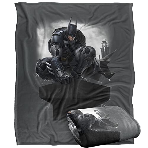 BATMAN Arkham Knight Perched Officially Licensed Silky Touch Super Soft Throw Blanket 152 x 127 cm