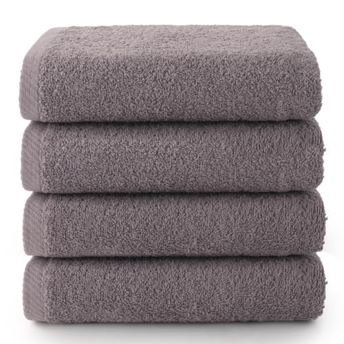Top Towel - Towel Set - Pack 4 Large Hand Towels - Bath Towels - 50x100cm