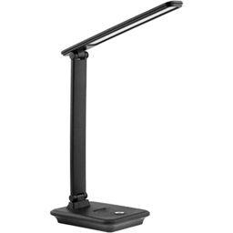 Maclean MCE614B Dimmable LED Desk Lamp Adjustable Folding 9W IP20 3000K 4500K 6500K Black