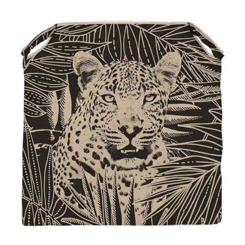 Soleil d'ocre Safari Chair Cushion, Cotton, Charcoal, 40 x 40 cm