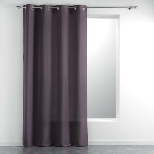 Douceur d'Intérieur Meliane Polyester Curtain 140 x 260 cm Purple