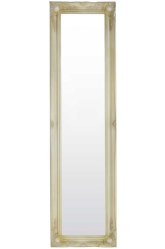 "Elegant 3"" Ivory Swept 36"" x 60"" Mirror with Quality 4mm Pilkington Glass"