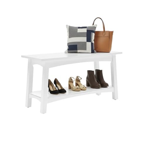 Alaterre Furniture Coventry Storage Bench, White