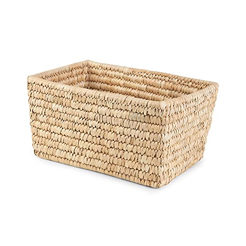 Compactor Storage Basket L 30 x 21 x 17 cm, Woven Palm Leaf