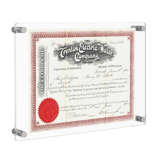 NIUBEE Clear Acrylic Wall Mount Picture Frames, A4 Letter Size Floating Photo Frame for Diploma,Poster,Gallery,Sign,Menu,Photography Display (8x10 or 8.5x11 inch)