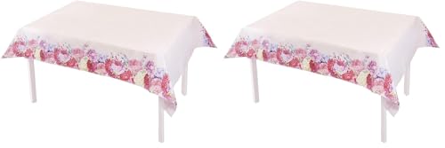 Talking Tables Truly Scrumptious Floral Paper Table Cover ??? Ideal for Wedding, Baby Shower, Afternoon Tea Birthday Party Beautiful Design, 120 x 180 cm (Pack of 2)