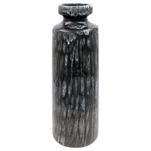 Lesser & Pavey Reactive Glaze Vase 31.5cm For Living Room & Home Decor - Stylish Vases For Fresh & Artificial Flowers - Modern Vases Centerpiece For Office & Table- Decorative Gift For Women & Men