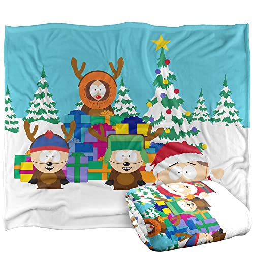 South Park Cartman Santa And Reindeer Boys Silky Touch Super Soft Throw Blanket 152 X 127 Cm