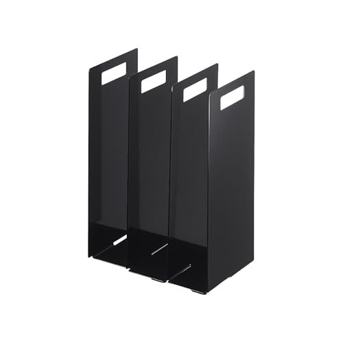 Yamazaki Home Tower Black Interlocking Towel Organizer (Set of 2)