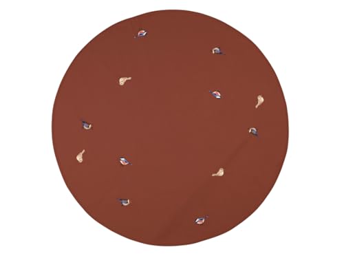 Broste Copenhagen Bird Christmas Tree Skirt in Smocked Paprika 120 cm