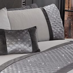 Belle Maison Hollywood Diamante Velvet Filled Cushion