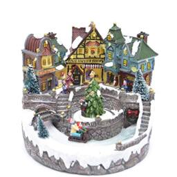 Christmas LED Musical Light Up Sculpture Ornament Nativity Set Xmas Home Decorations 11894