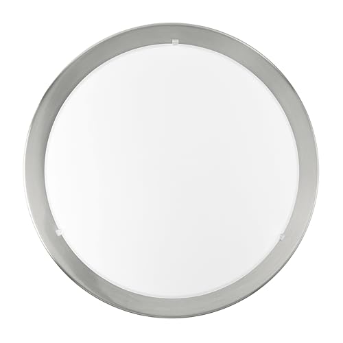 EGLO Planet 82942 Wall/Ceiling Light, Steel, E27, 60 W, Matt Nickel