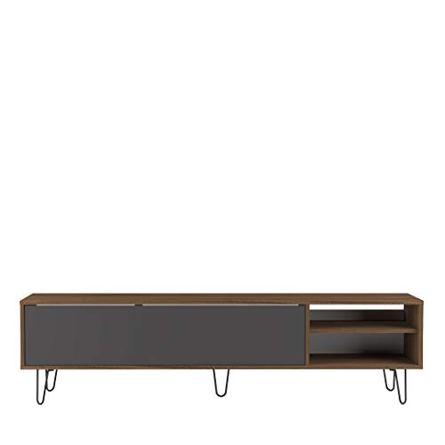 Symbiosis 3370A0942X01 Aero Walnut Melamine Particle Board TV Stand - 165 x 40 x 43.5 cm
