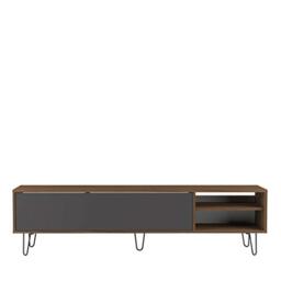 Symbiosis 3370A0942X01 Aero Walnut Melamine Particle Board TV Stand - 165 x 40 x 43.5 cm