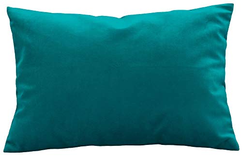 Travel Pillowcase 12x16 500 Thread Count Egyptian Cotton Set of 2 Toddler Pillowcase Zipper Closer 100% Egyptian Cotton (Toddler Travel 12x16 Zipper, Teal Solid)