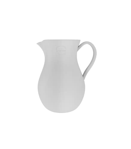 Artevasi Harmonia, Simple and Classic jar, Handmande Ceramic pitcher, Home Decor, Decorative Flower vase, White, 30cm high