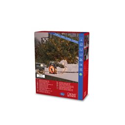Konstsmide Micro LED Cable Reel Christmas Outdoor Fairy Lights Plug in/Outdoor or Indoor (IP44) / 200 Amber White Diodes/Black Cable String Lights