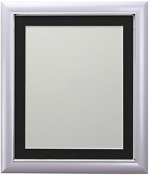 FRAMES BY POST Soda Picture Photo Frame, Plastic, Lilac with Black Mount, 24 x 18 Inch Image Size 45 x 30 cm
