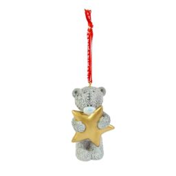 Me to You Tree Decoration With Satin Ribbon, Tatty Teddy With Christmas Star - Official Collection
