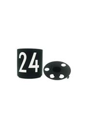 Design Letters Candle Holder Cup with Insert - Perfect for Advent Decoration/Christmas Decorations - Porcelain Candle Holder Cup in Engraved Letters with Insert - Christmas Candle Holder, Black