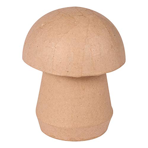 D??copatch - Ref BT065C - Mushroom Shaped Box - Papier Mach?? Object to Decorate - 7.5 x 7.5 x 9.5cm - Decorate with D??copatch Papers & PaperPatch Glue, Glitter, Paints