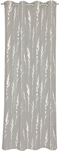 Schöner Wohnen 70504 010 Grommet-Top Curtain – Natural Cotton Plastic Bag Storage – 250 x 140 cm