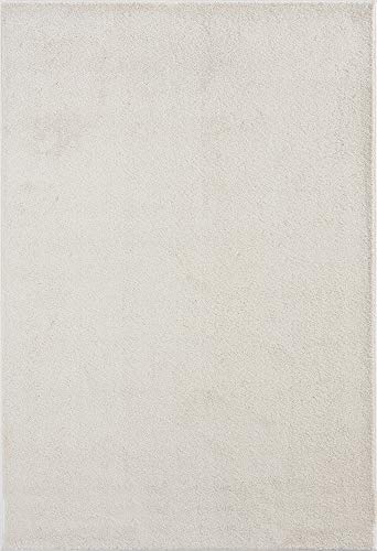 Mia's Teppiche Emma Living Room Rug, Short Pile, 60x110 cm, Creme