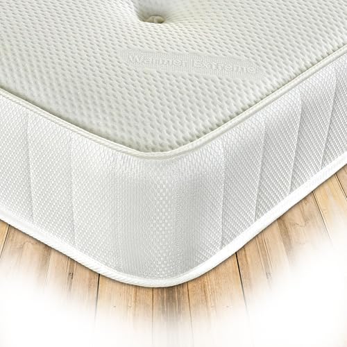 Starlight Beds Sleep Warmer Premium Tufted Mattress with Memory Foam, Winter-Ready Comfort. White, Single Mattress (90 x 190 x 20cm)