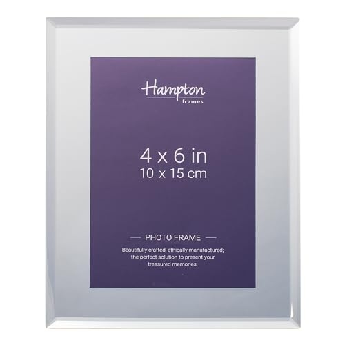 Hampton Frames REFLECT 4x6 (10x15cm) Silver Mirror Photo Frame Glass REF46SM