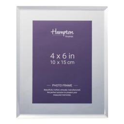Hampton Frames REFLECT 4x6 (10x15cm) Silver Mirror Photo Frame Glass REF46SM