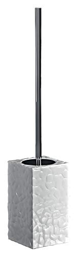 Gedy New Martina Toilet Brush Toilet, Ceramic, White, 9 x 9 x 47