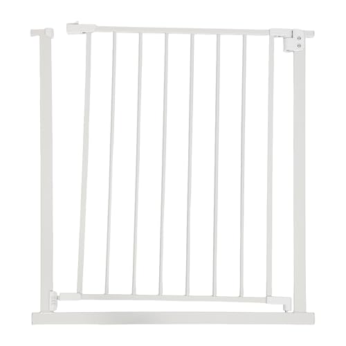 Relaxdays stair gate, 75–80 cm, no drilling required, baby & toddler, stairs & doors, clamp-on door gate, white