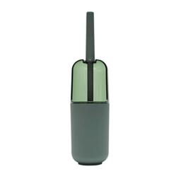 Douceur d'intérieur Toilet Brush (0) 10 x 37.5 cm Plastic Plain Transp/Opaque Equatorial Khaki