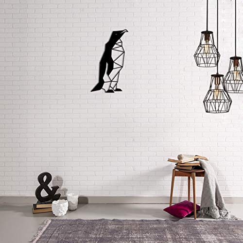 Homemania Wall Decoration, Steel, Black, 29 x 0.15 x 48 cm