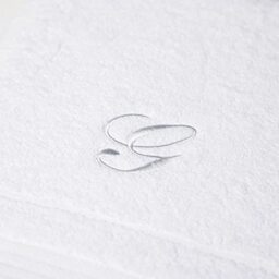 Caleffi Embroidered Cotton Guest Towel White - 68208