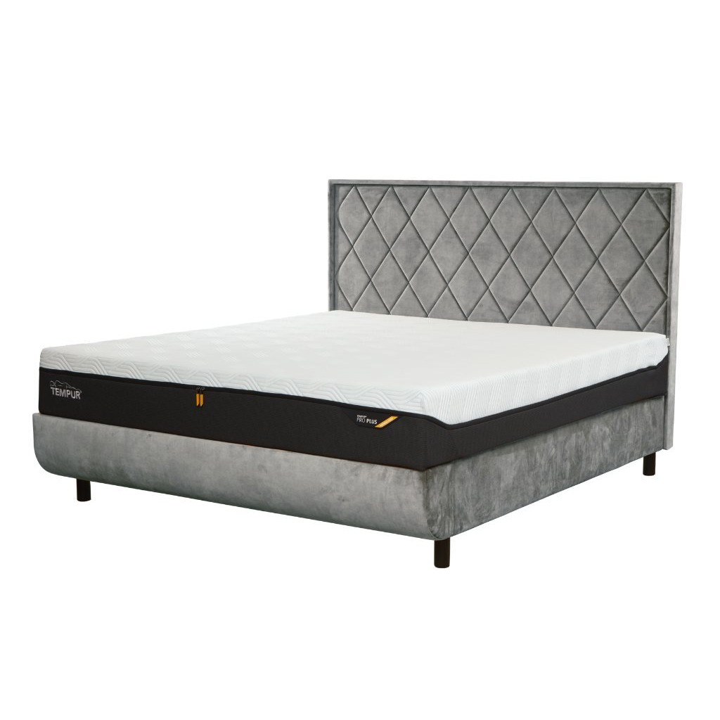 TEMPUR Arc Ottoman Bed with Quilted Headboard - King 150 x 200cm - 5ft