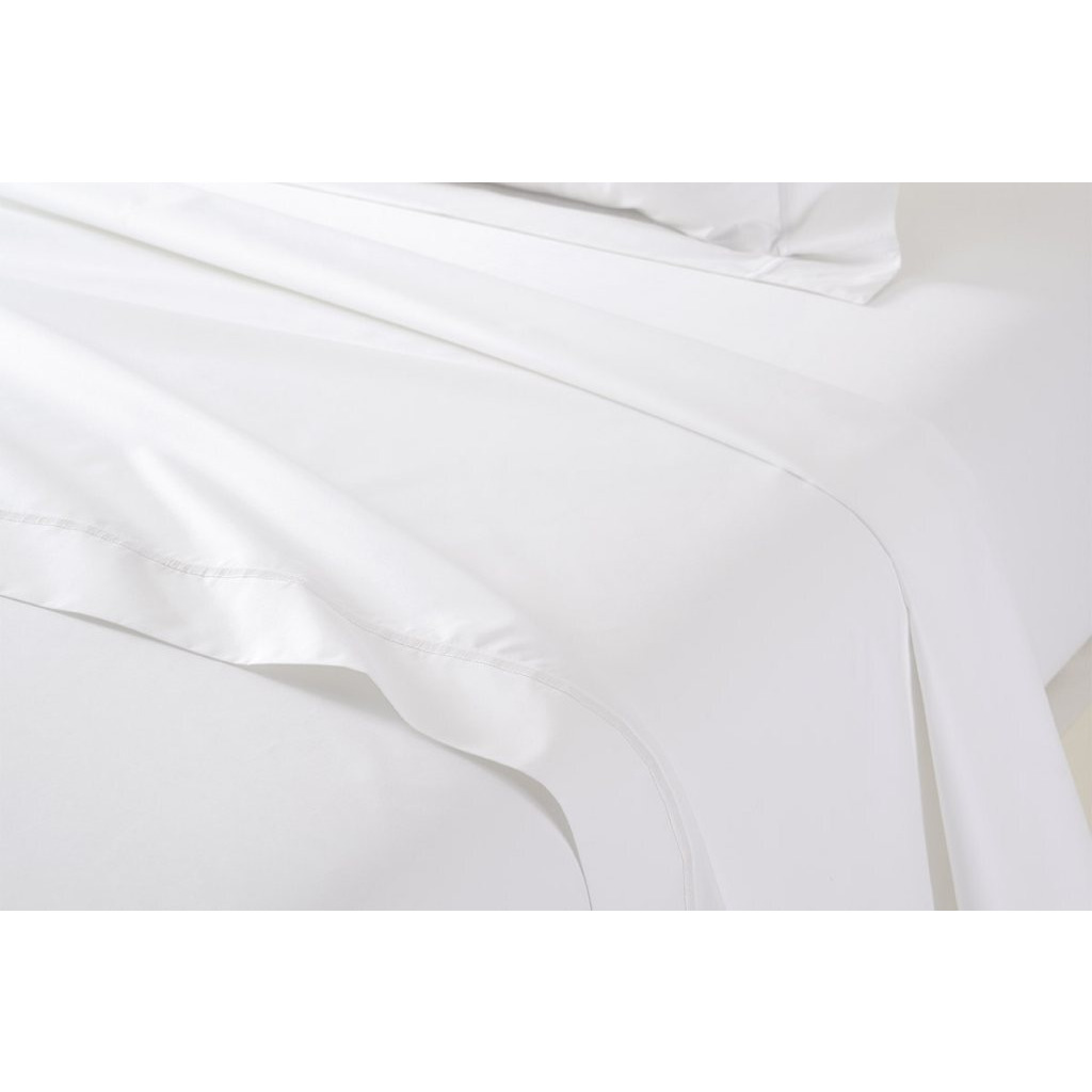 Yves Delorme Athena Flat Sheet - Single 180 x 290cm - 3ft - Blanc
