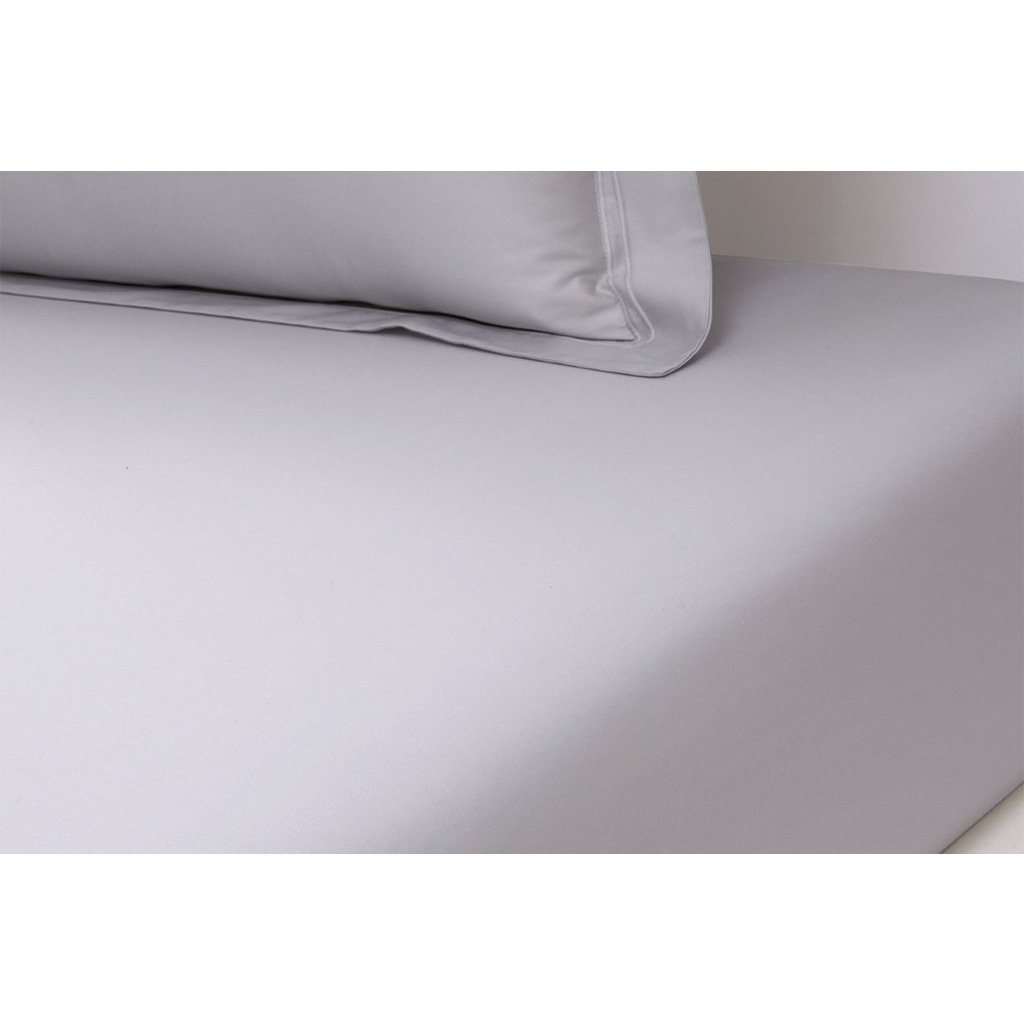 Yves Delorme Triomphe Fitted Sheet - Super King 180cm x 200cm - Platine
