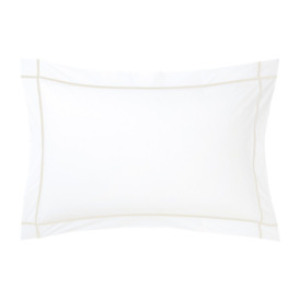 Yves Delorme Athena Pillowcase - Boudoir 30cm x 40cm - Nacre