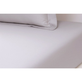 Yves Delorme Triomphe Fitted Sheet - Single 90cm x 190cm - Silver