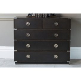 Greenwich Chest of Drawers - Grey Polished Nickel